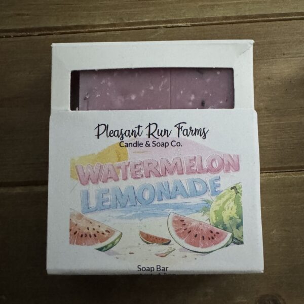 Watermelon Lemonade Soap Bar|Handmade Organic Summer Soap | Cold Process | Fruity Artisan Skincare - Image 11